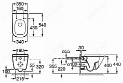 Roca Унитаз подвесной Gap 346477000 – фотография-3
